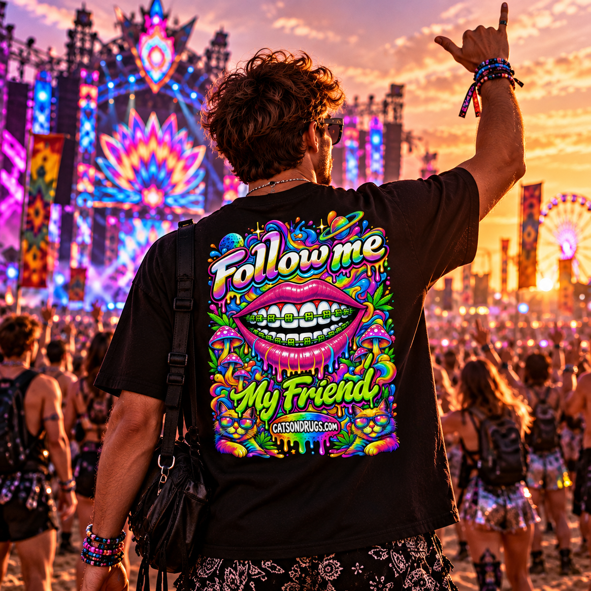 Psychedelic T-Shirt | Follow Me Organism