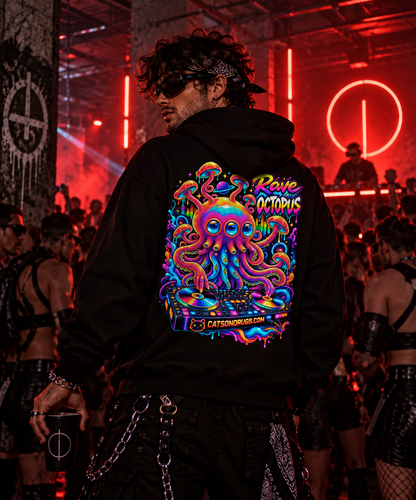 Trippy Hoodie | Rave Octopus