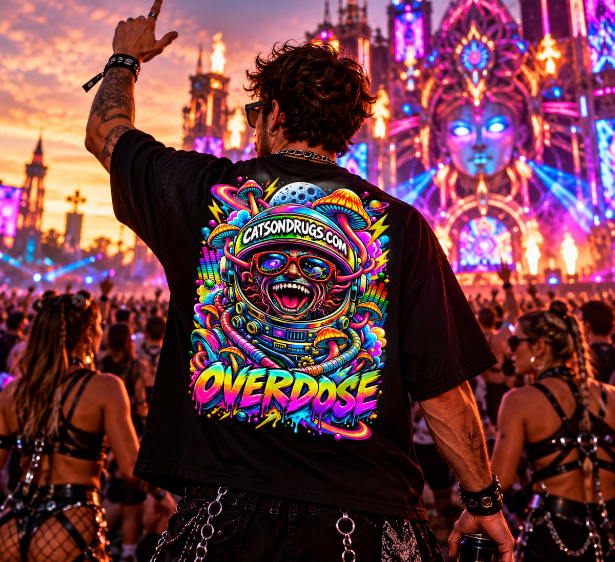Rave T-Shirt | Overdose Organism