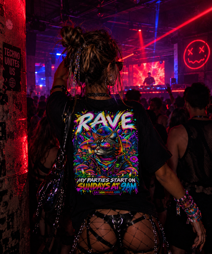Techno T-Shirt | Sunday Techno Cat