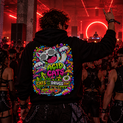 Acid Hoodie | Psychedelic Acid Cat