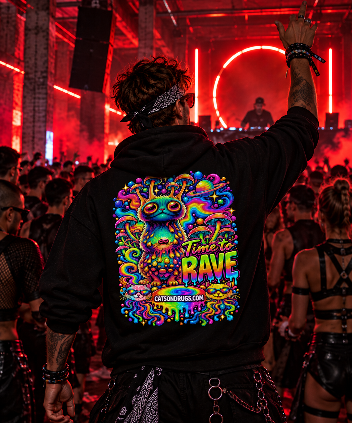 Festival Hoodie | Time to Rave Organism