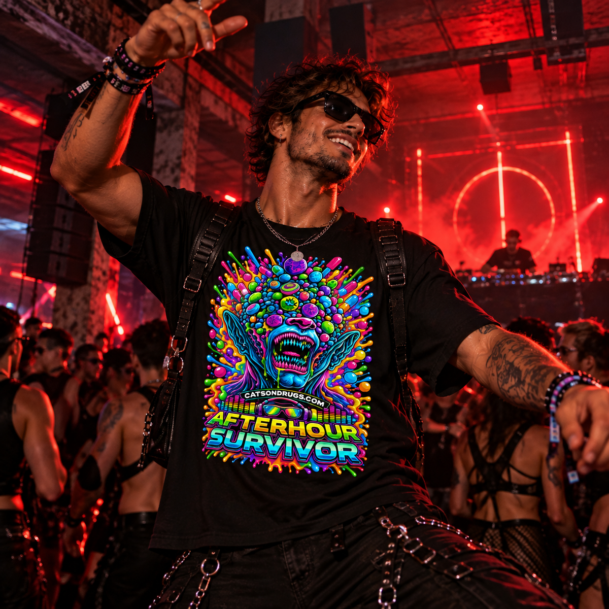 EDM T-Shirt | Afterhour Survivor | Ecstasy Edition