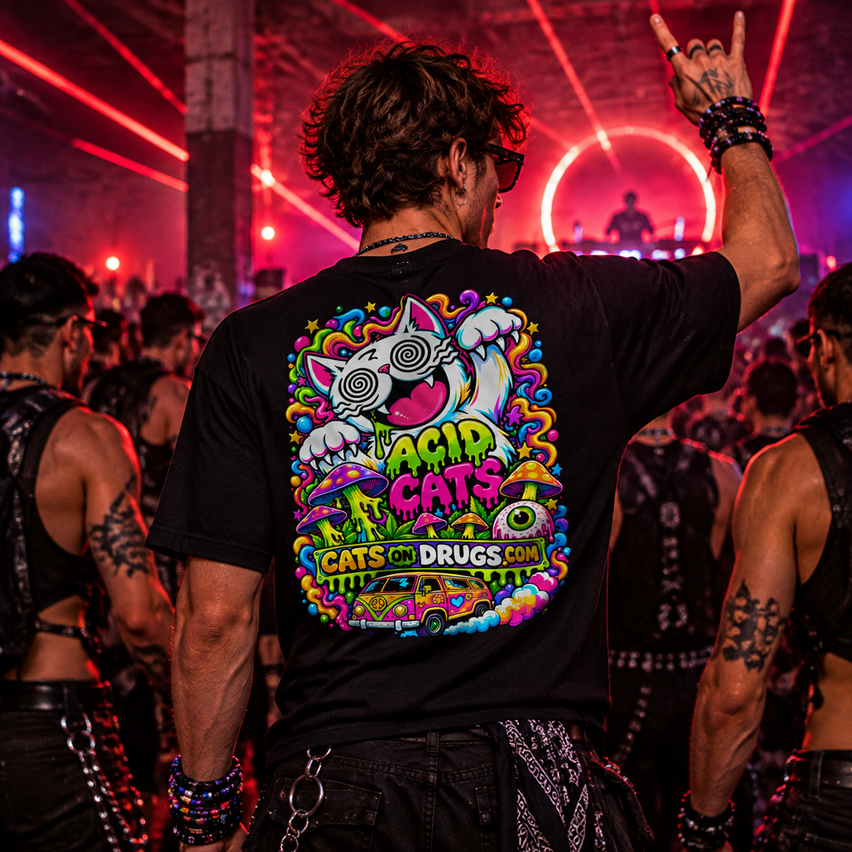 Acid Cat | Psychedelic T-Shirt
