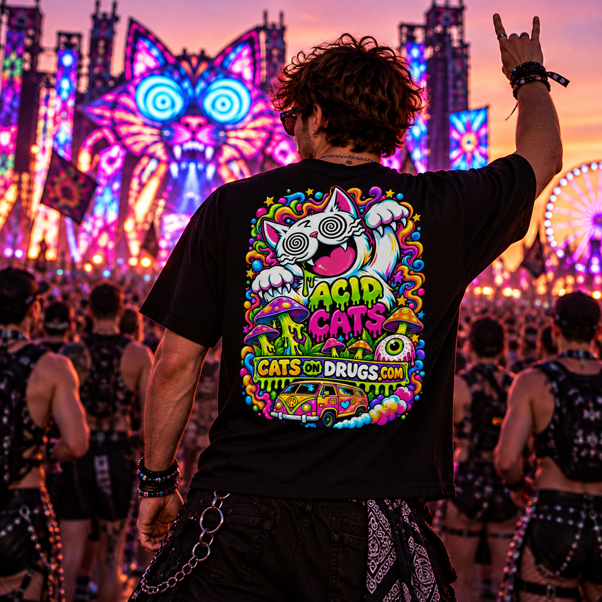 Acid Cat | Psychedelic T-Shirt