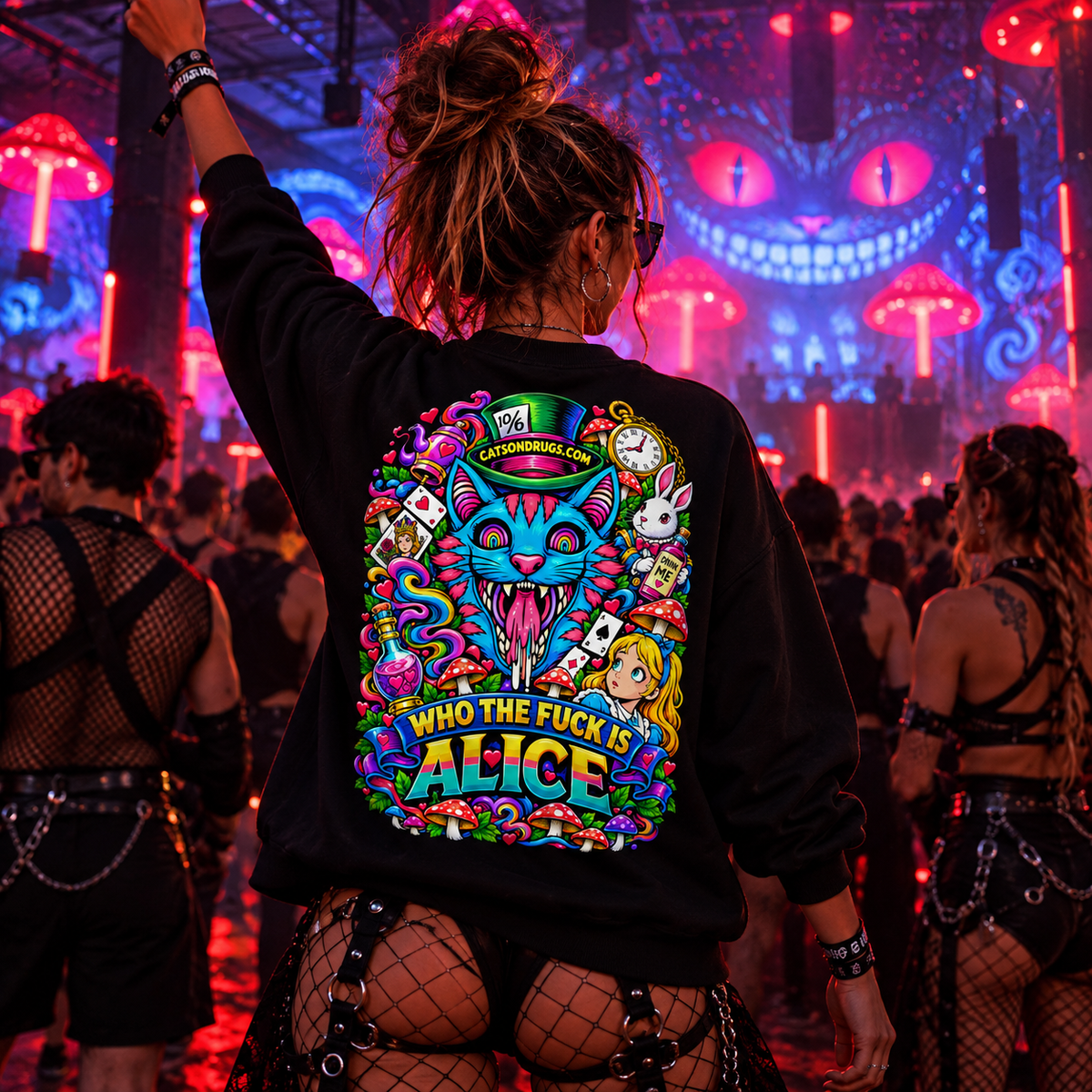 Acid Sweatshirt | Alice Cat