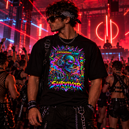 Dancefloor Survivor | Psychedelic T-Shirt | Ecstasy Edition