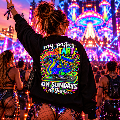 Trance Sweatshirt | Sunday Techno Cat