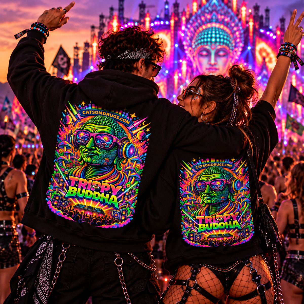 Psychedelic Hoodie | Trippy Buddha