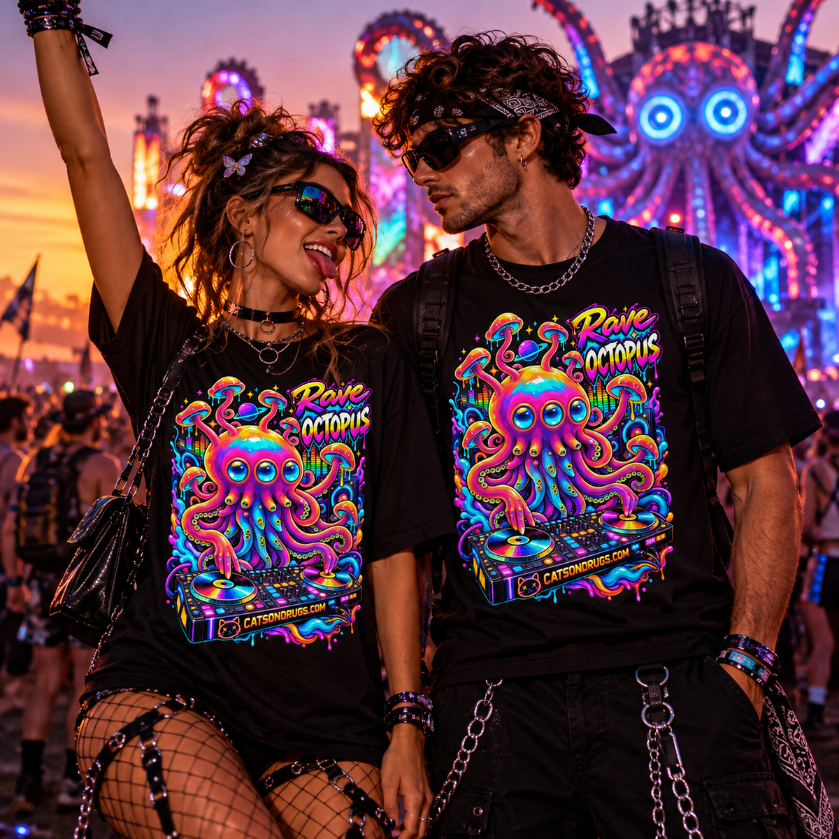 EDM T-Shirt | Rave Octopus