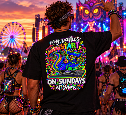 Techno T-Shirt | Sunday Techno Cat