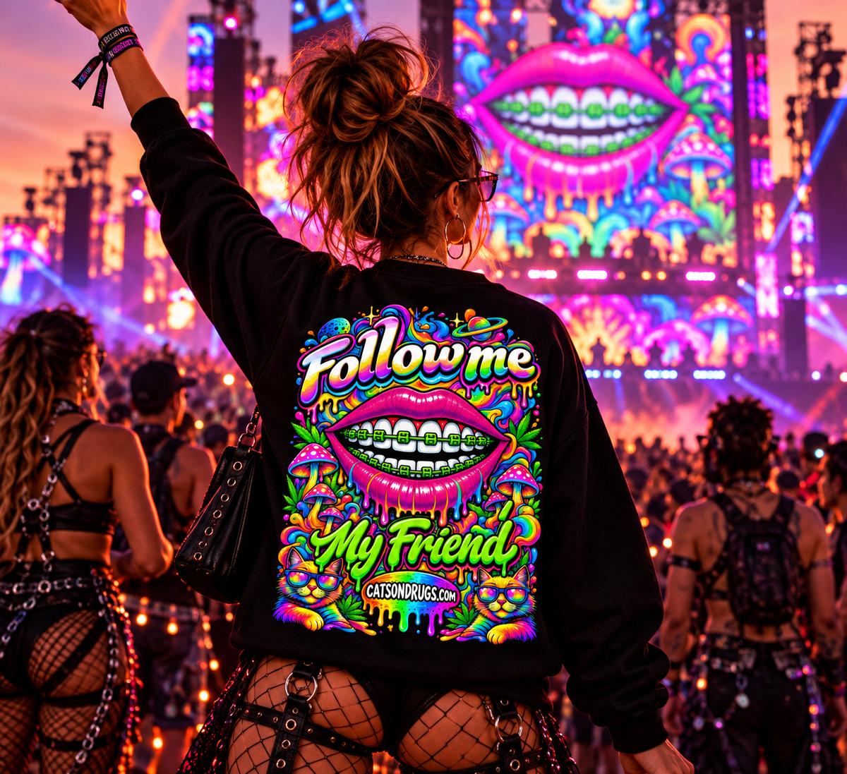 Trippy Sweatshirt | Follow Me