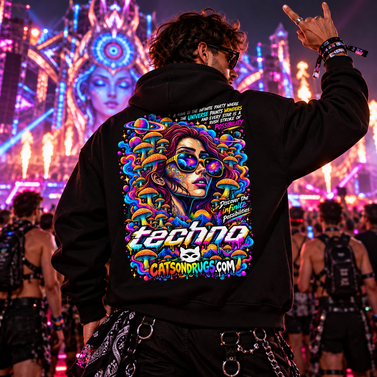 Rave Cover Girl | EDM Hoodie