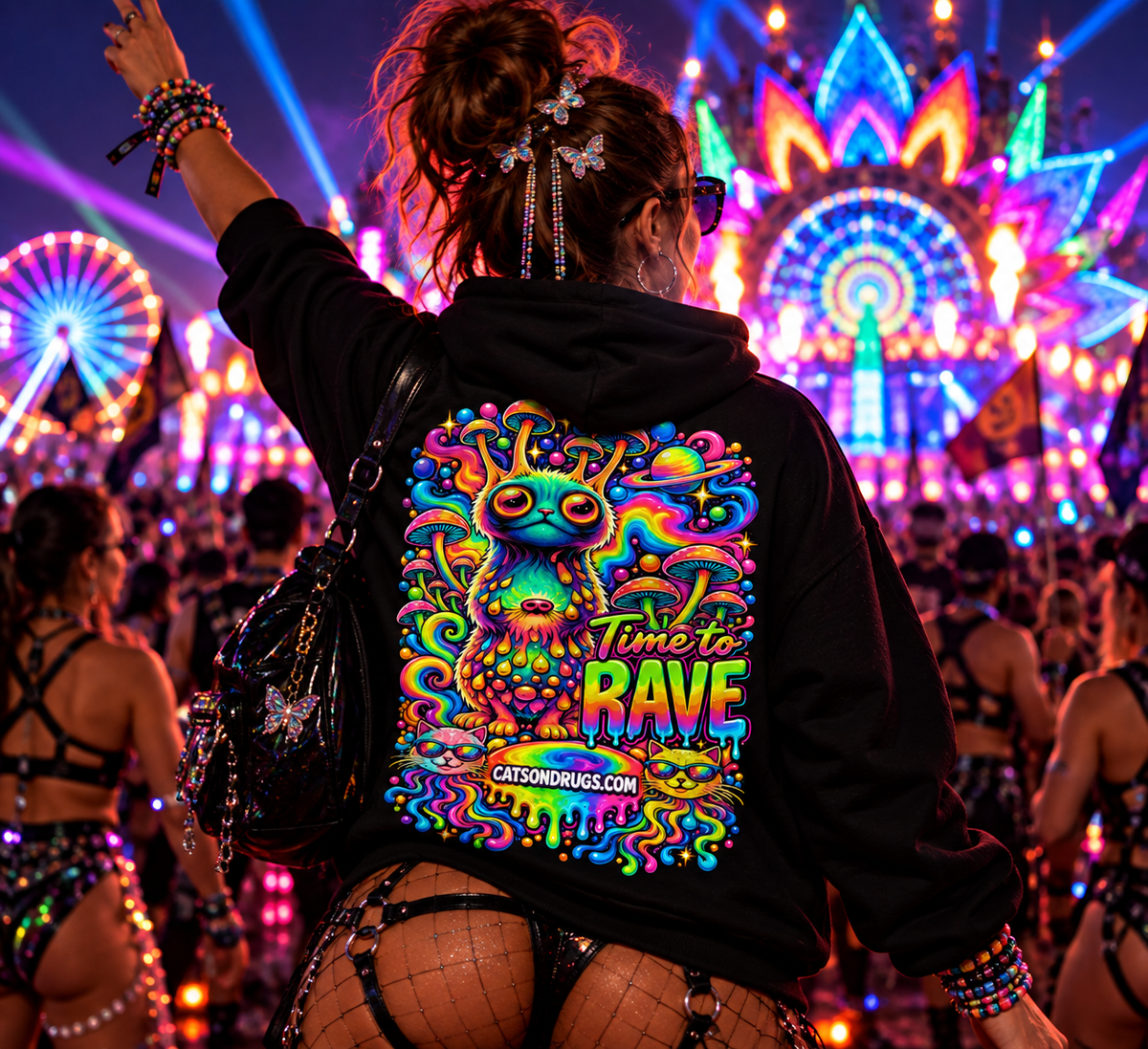 Festival Hoodie | Time to Rave Organism