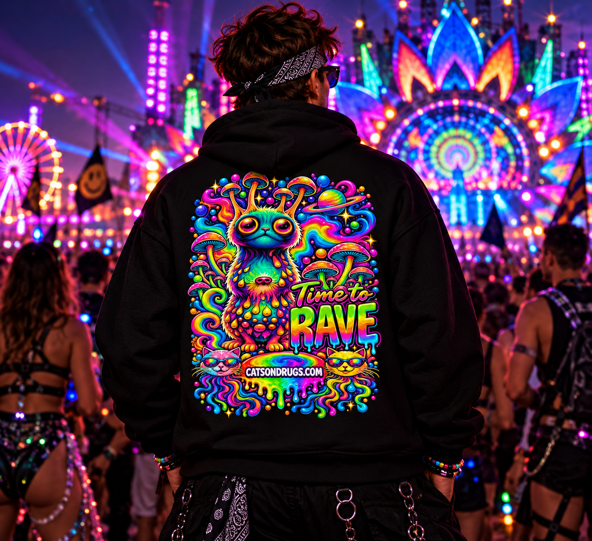 Festival Hoodie | Time to Rave Organism