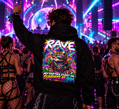 Sunday Techno Cat | EDM Hoodie