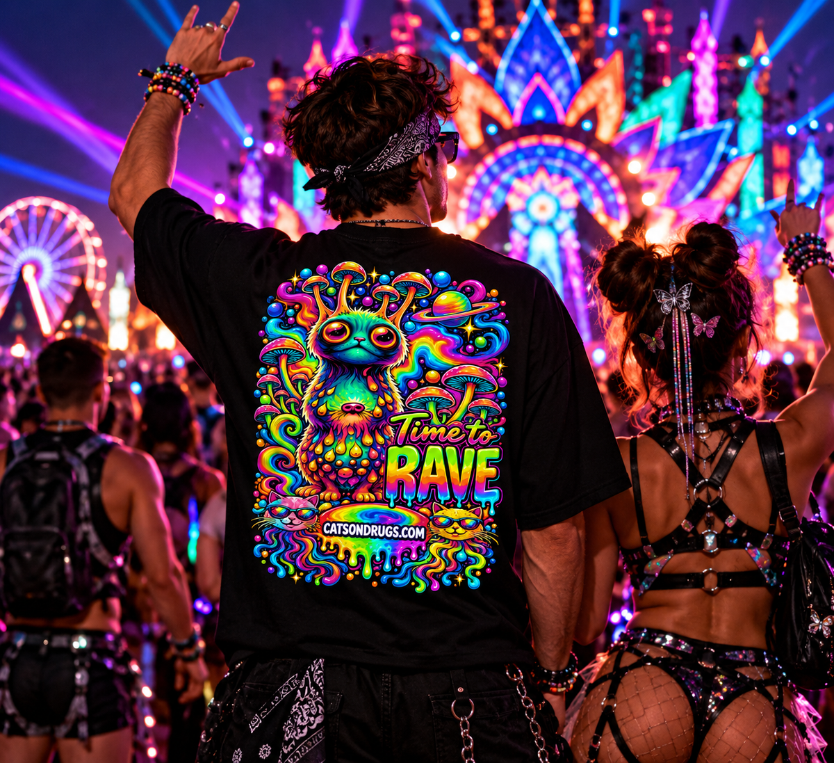 EDM T-Shirt | Time to Rave Organism