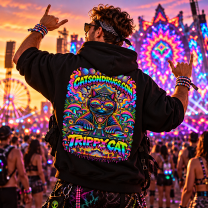 Trippy Hoodie | Trippy Buddha Cat