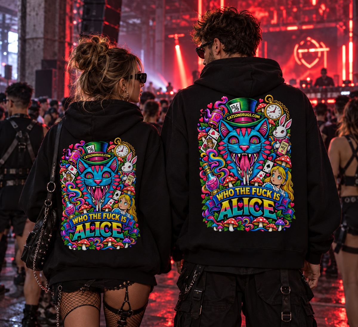 Trippy Hoodie | Who the Fuck is Alice
