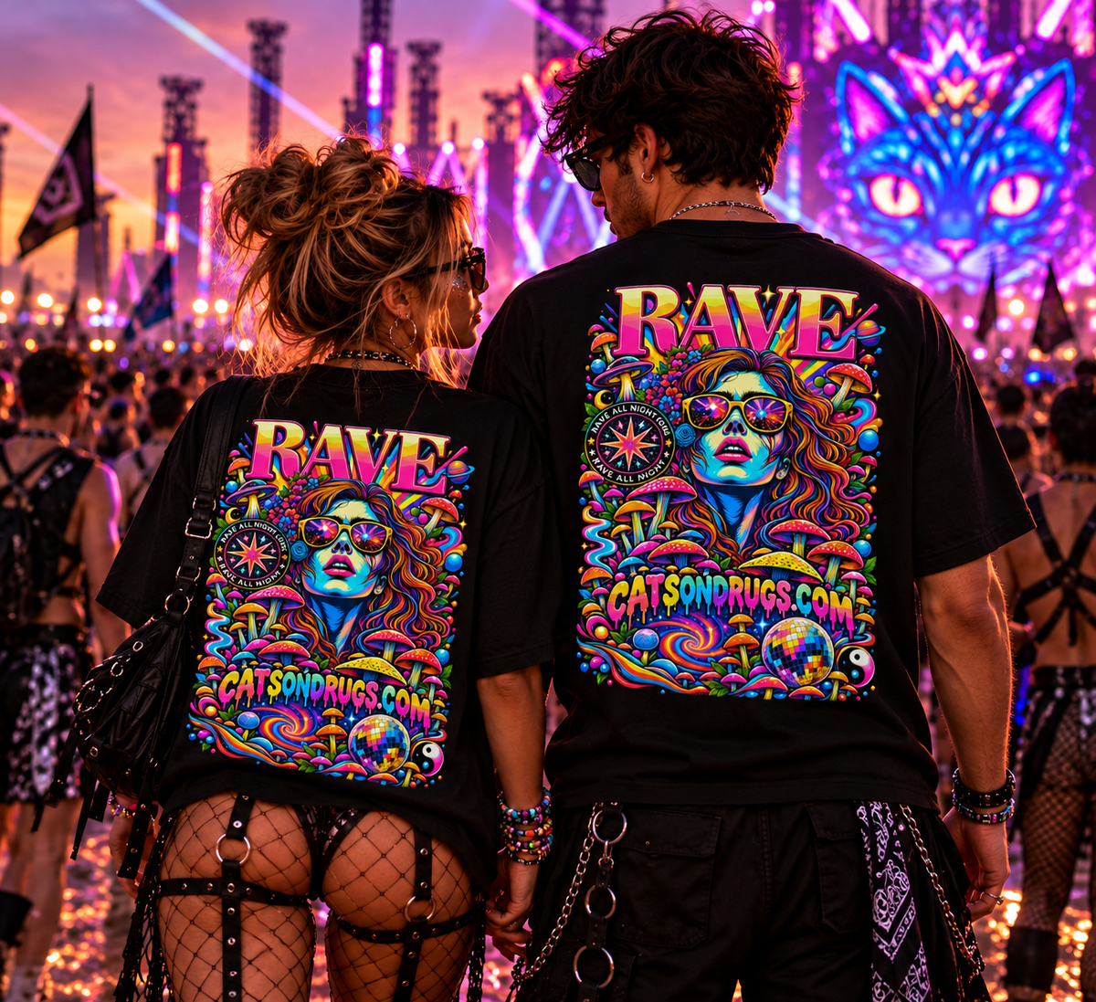 Rave Fashion | Rave Cover Girl T-Shirt