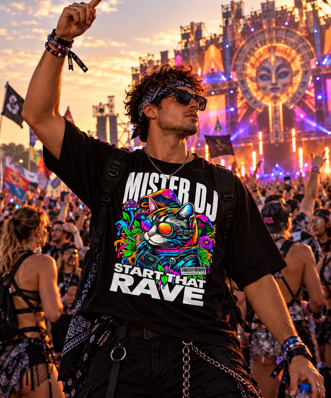 Rave Wear | Mr DJ Rave Cat