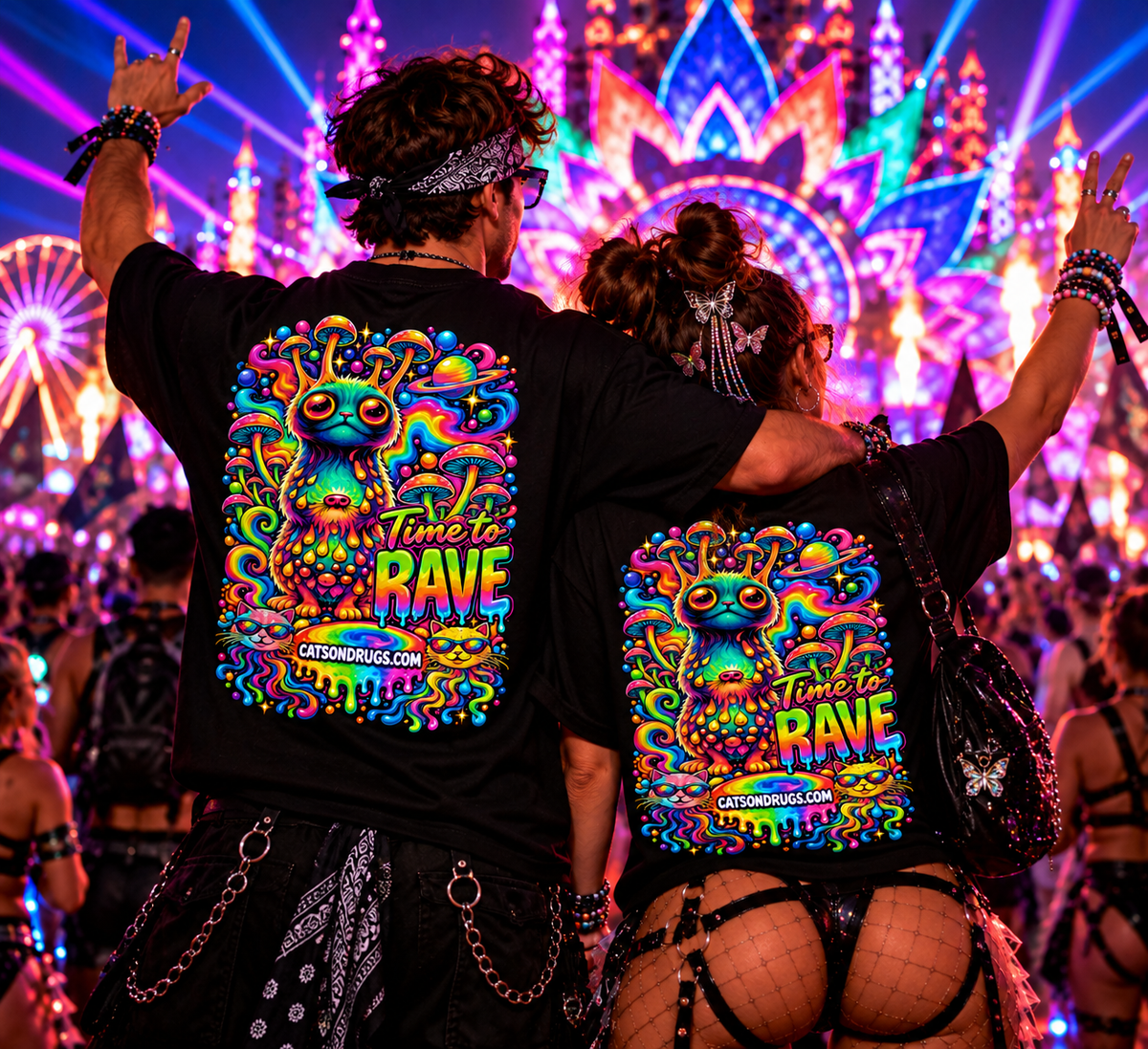 EDM T-Shirt | Time to Rave Organism