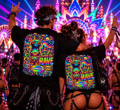 EDM T-Shirt | Time to Rave Organism
