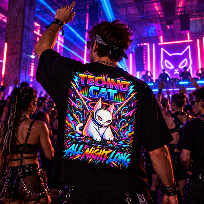 Techno Cat | Rave T-Shirt