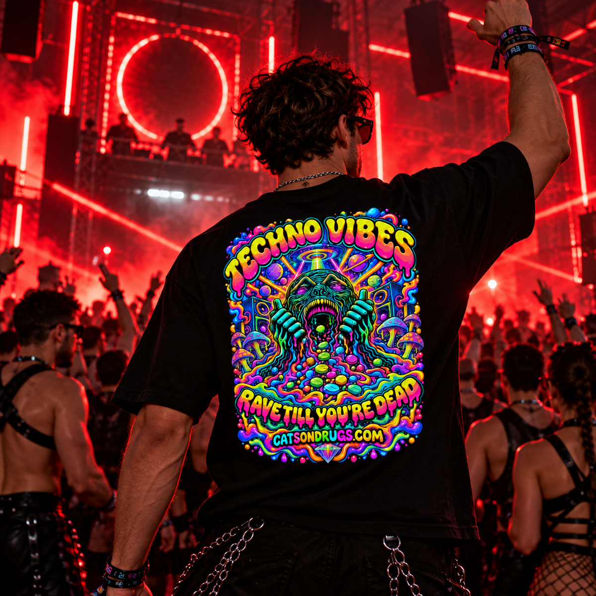 Techno T-Shirt | Techno Vibes Organism