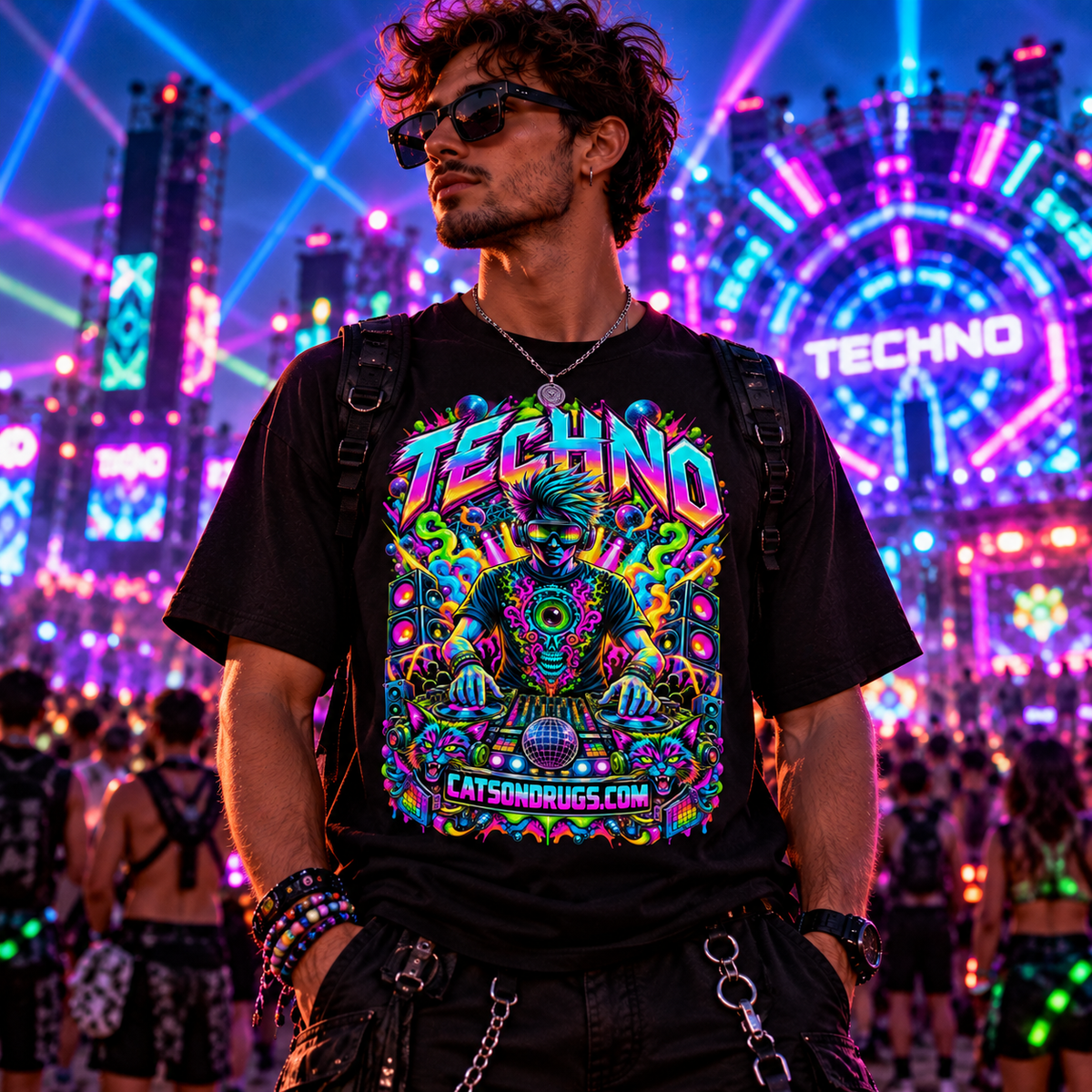 EDM T-Shirt | Techno Player | Ecstasy Edition