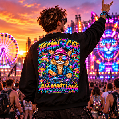 Trance Sweatshirt | Techno Cat