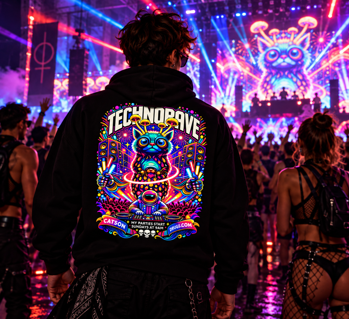 Underground Hoodie | Technorave Organism