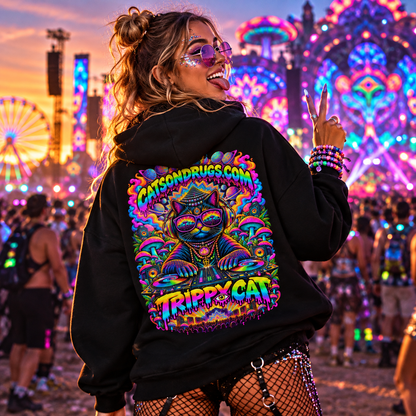 Trippy Hoodie | Trippy Buddha Cat