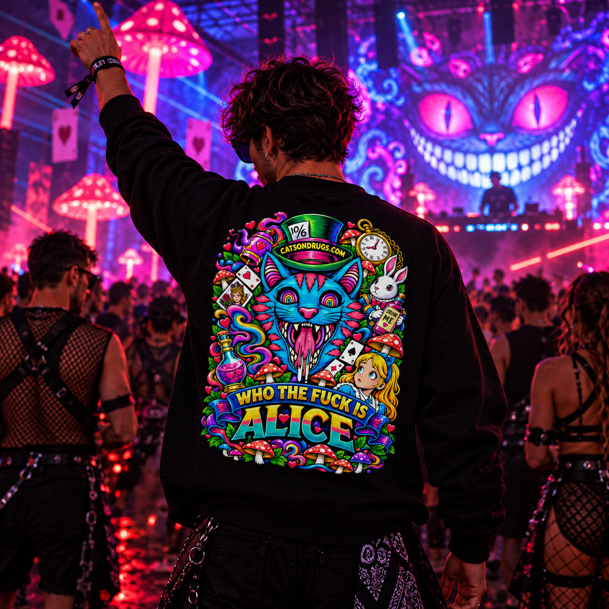 Acid Sweatshirt | Alice Cat