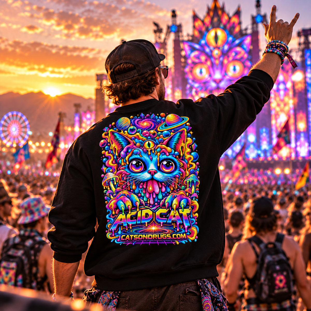 Acid Sweatshirt | Acid Cat
