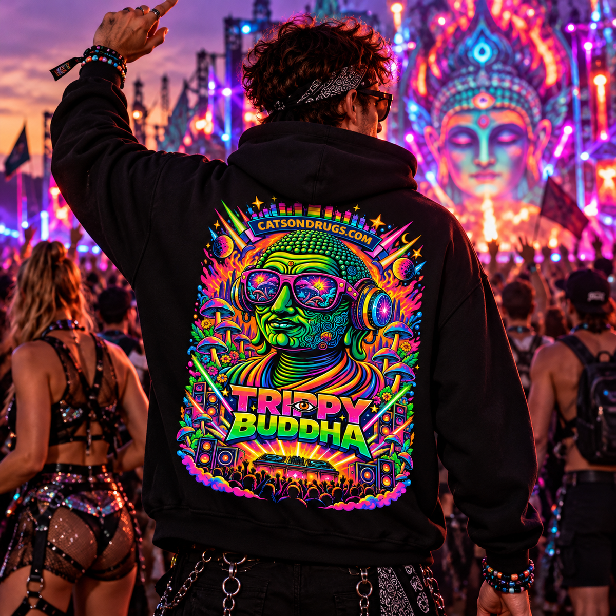 Psychedelic Hoodie | Trippy Buddha