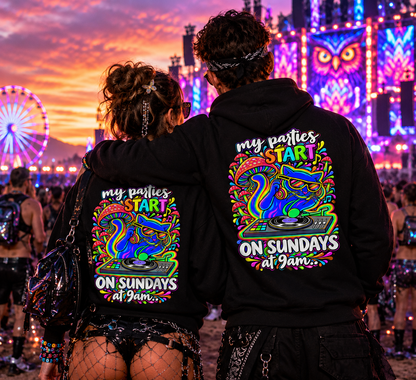 Festival Hoodie | Sunday Techno Cat
