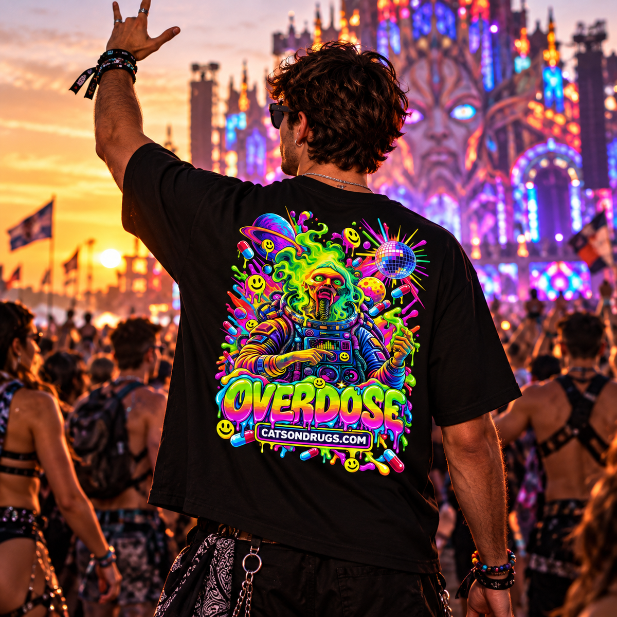 Rave T-Shirt | Overdose Organism