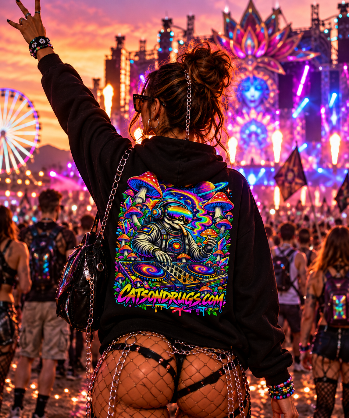 EDM Hoodie | Psychedelic Astronaut