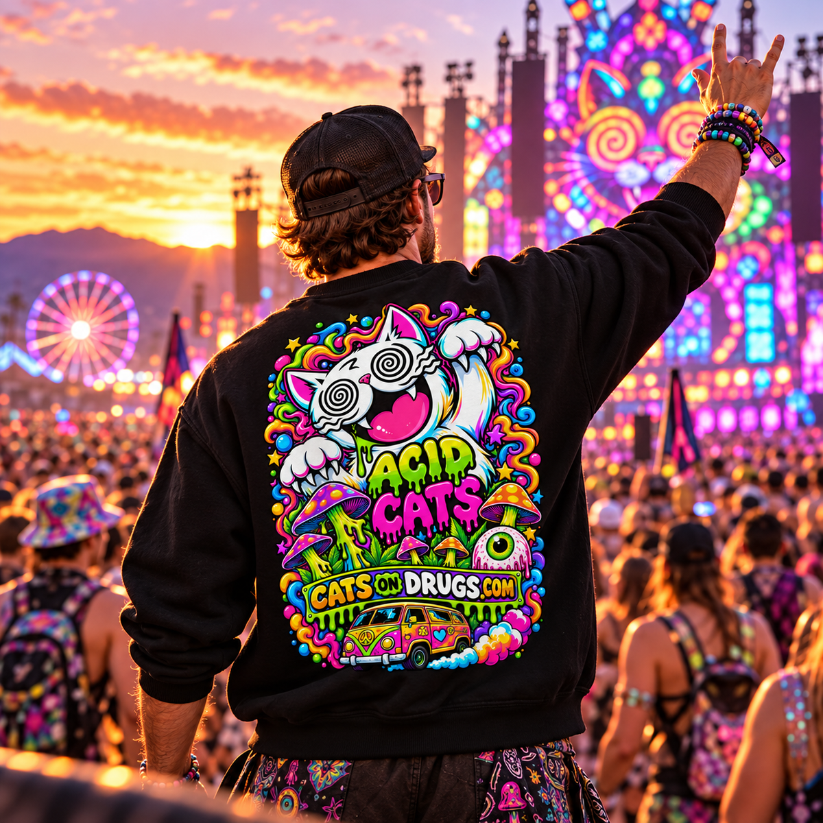 Acid Sweatshirt | Acid Cat