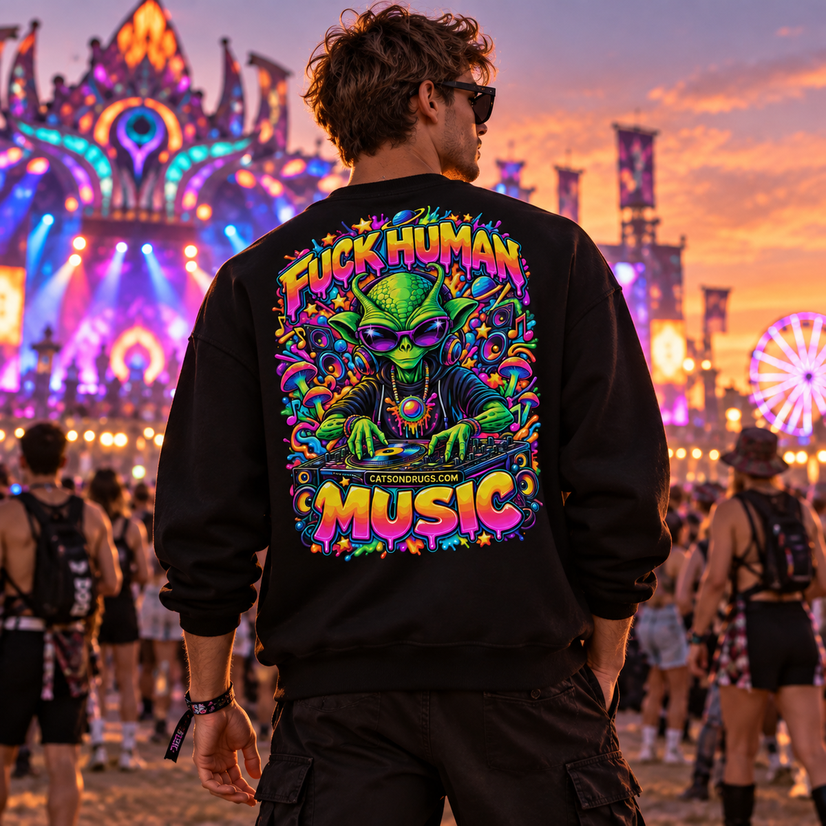 EDM Sweatshirt | Rave Alien