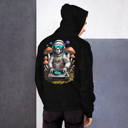 Psychedelic Astronaut Hoodie Outfit for men from catsondrugs.com