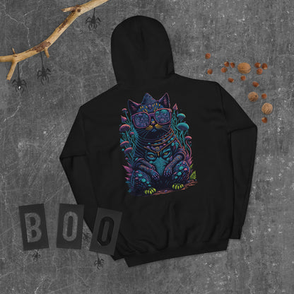 Psychedelic Buddha Cat Hoodie