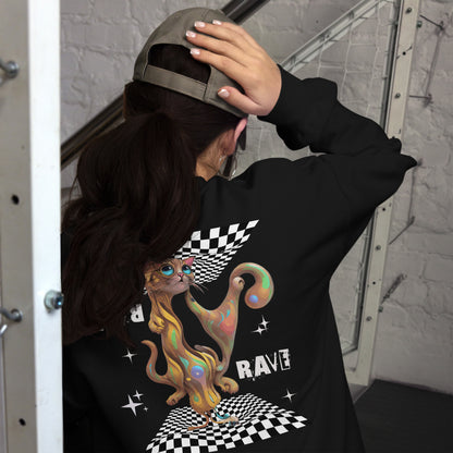 Psychedelic Rave Cat Sweatshirt