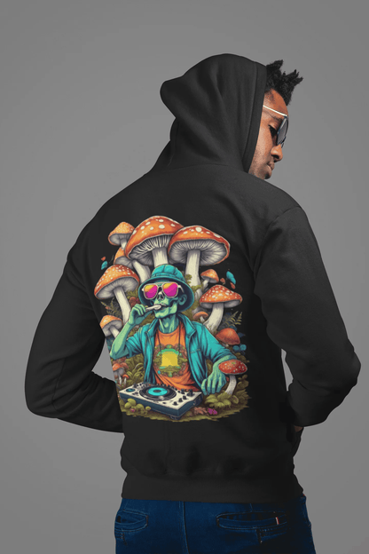 Rave Hoodie | Trippy Mushroom DJ
