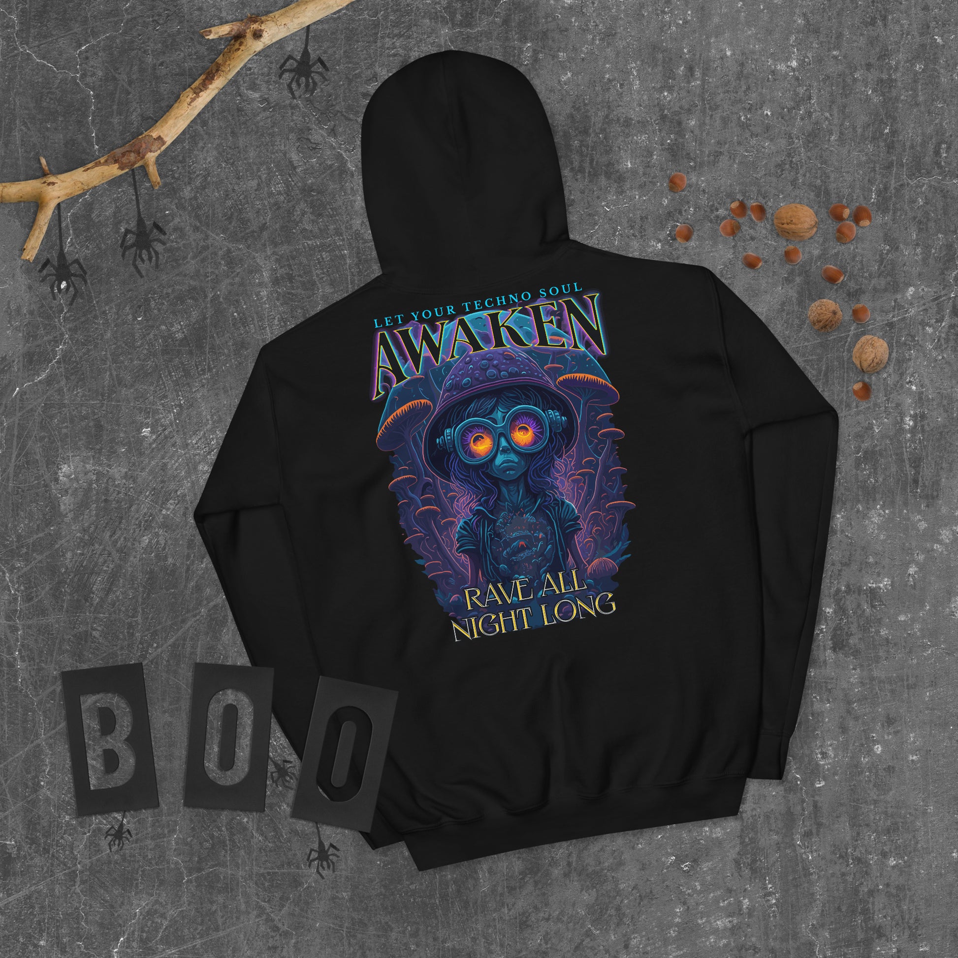 Psychedelic Techno Hoodies from catsondrugs.com