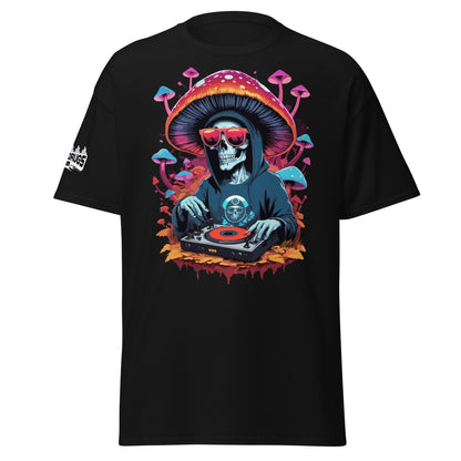 Psychedelic trance outfit with skull design