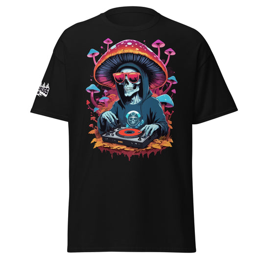 Psychedelic trance outfit with skull design