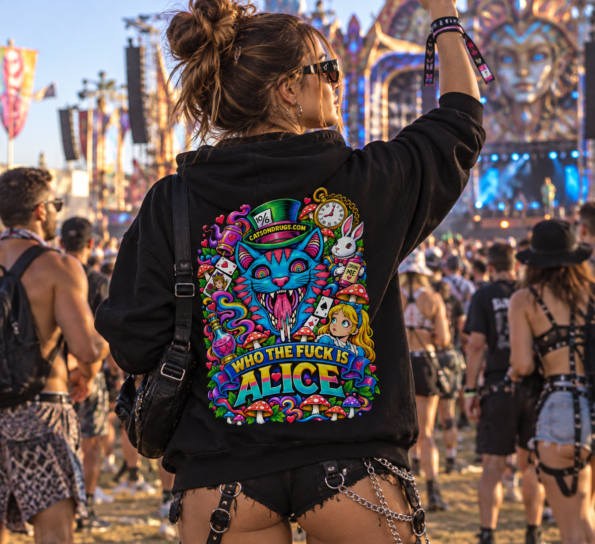 Trippy Hoodie | Who the Fuck is Alice