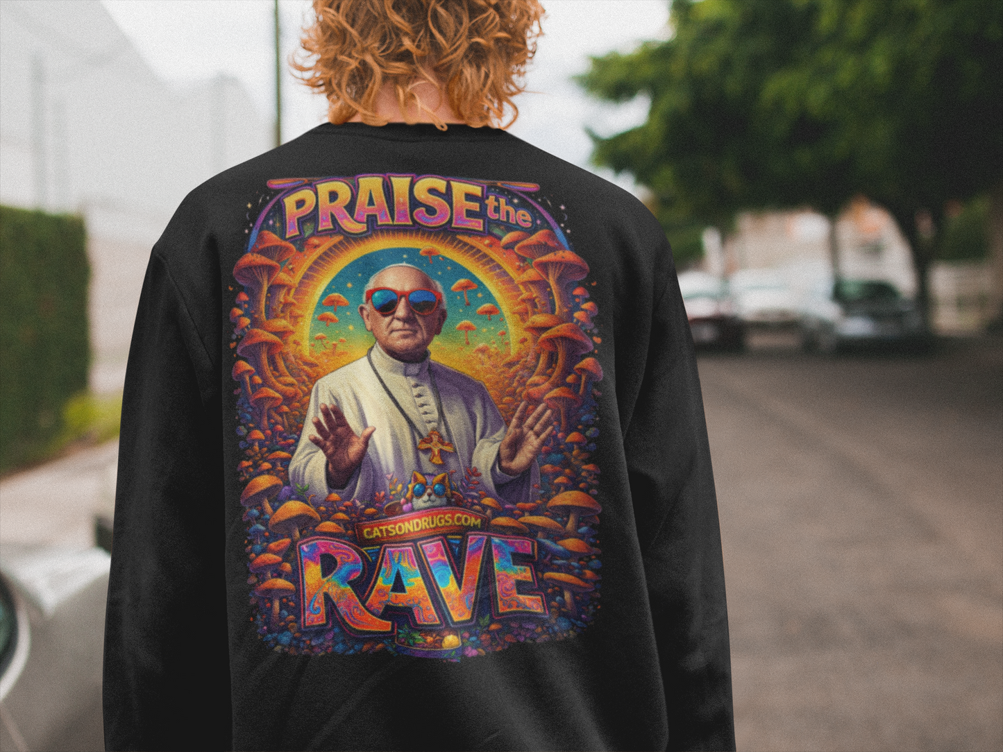 Psychedelisches Rave Sweatshirt